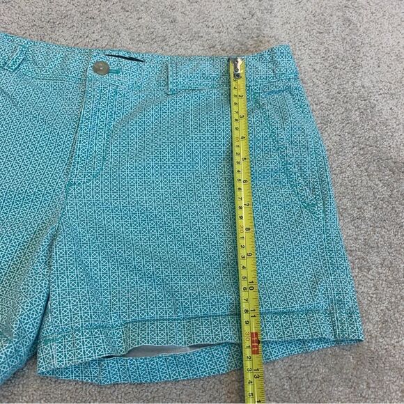 BANANA Republic teal blue aquamarine printed cargo shorts Sz 12 - Picture 9 of 10